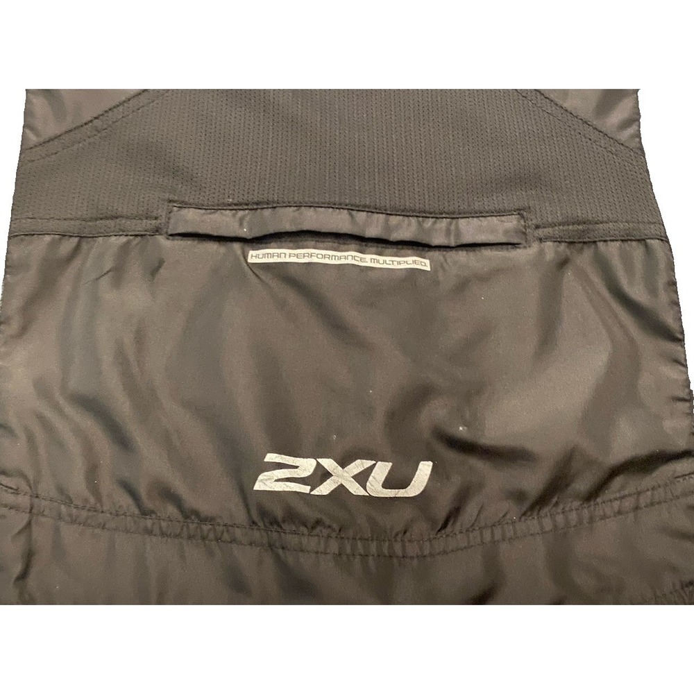2XU Mens Cycling Jacket Windproof Reflective Black Full Zip Running Outerwear S - Picture 8 of 8